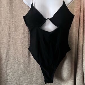 SHEIN Black One-Piece Swimsuit